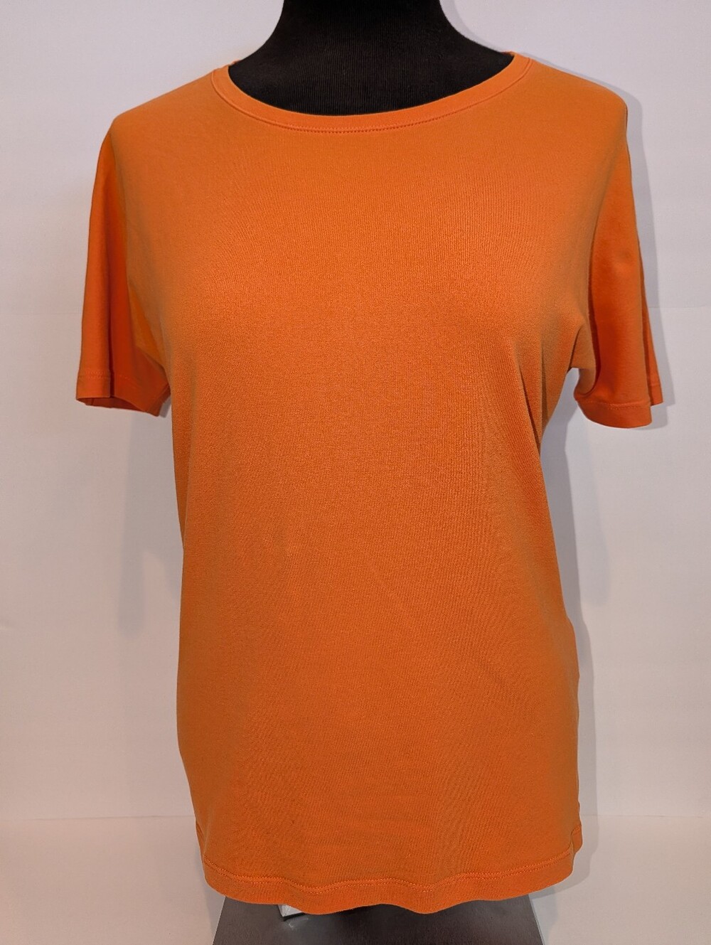 Max Mara Women's Cotton Blend Tee, Orange, Size Large